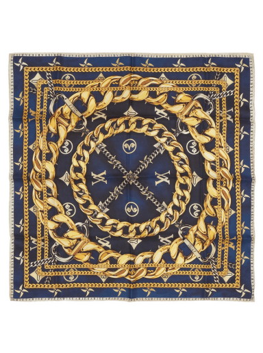 Sálak és kendők Aries Chain Print Silk Bandana Sárga | FUAR90022 MLT