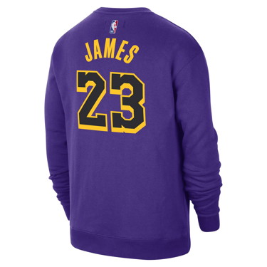 Sweatshirt Jordan Jordan NBA Los Angeles Lakers LeBron James Courtside Statement Edition Fleece Hoodie Orgona | DN4718-508, 2