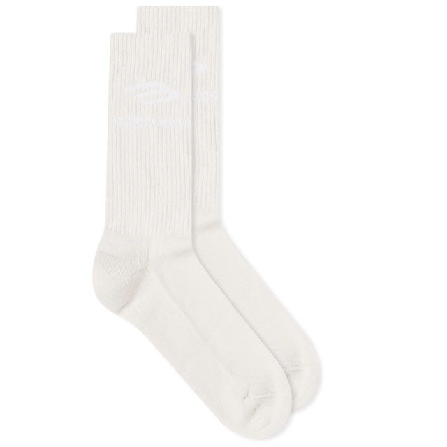 Zoknik és harisnyanadrágok Balenciaga Logo Socks Fehér | 789032-4E2B7-9177