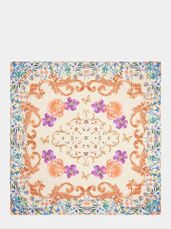 Floral Print Foulard