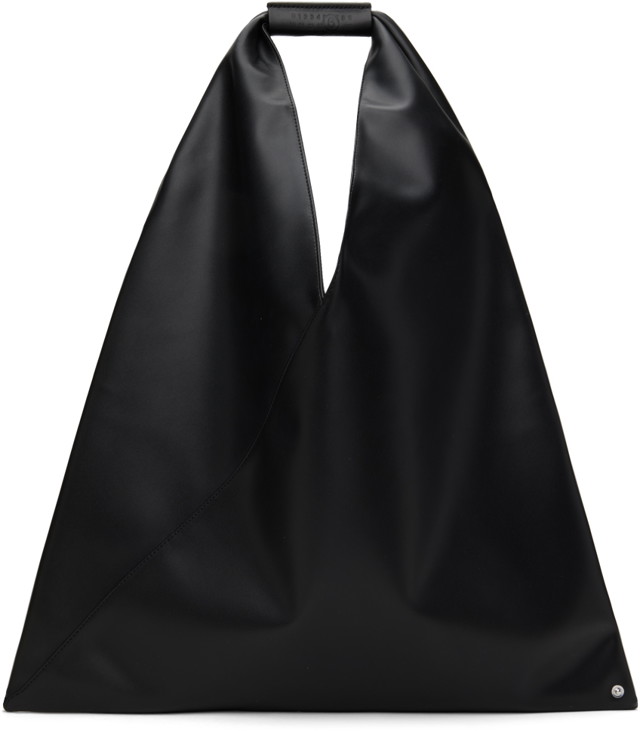 Vászontáskák Maison Margiela MM6 Triangle Classic Medium Tote Fekete | S54WD0039 P6444