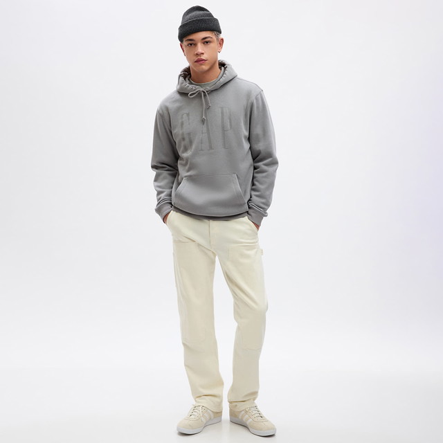 Sweatshirt GAP Shine Logo Hoodie Pilot Grey Szürke | 829192-02