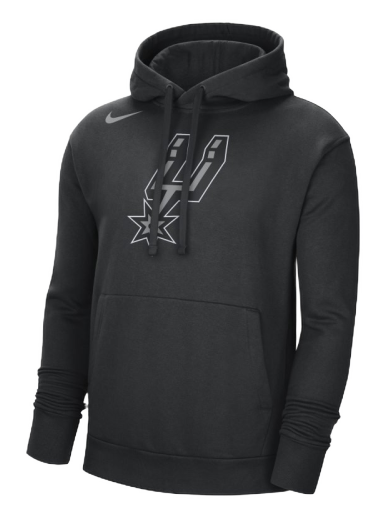 Sweatshirt Nike San Antonio Spurs NBA Fleece Pullover Hoodie Fekete | DN8646-010