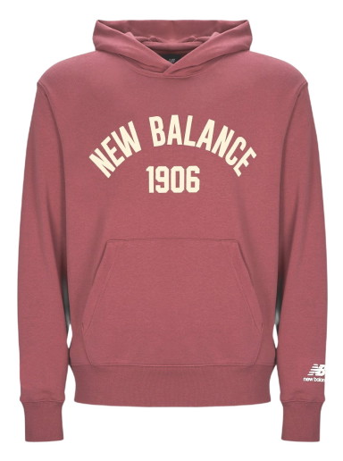Sweatshirt New Balance Hoodie Burgundia | MT33553-WAD