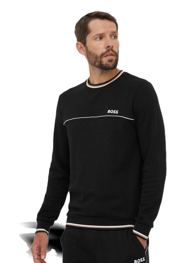 Sweatshirt BOSS Logo Loungewear Sweatshirt Fekete | 50480658
