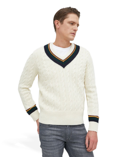 Pulóver Polo by Ralph Lauren Wool Sweater Fehér | 710879100001