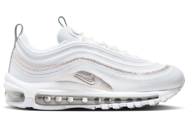 Sneakerek és cipők Nike Air Max 97 White Chrome Reflective (Women's) Fehér | FQ8889-100