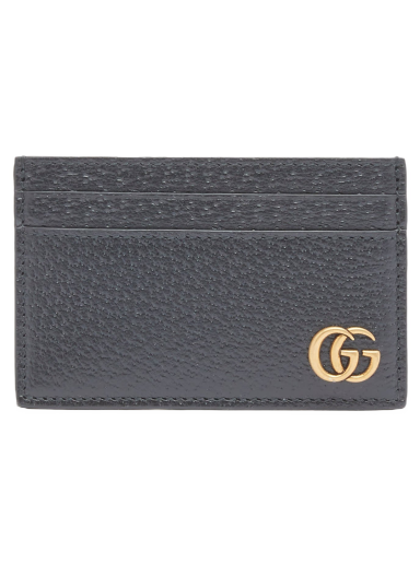 Gold GG Card Wallet Black