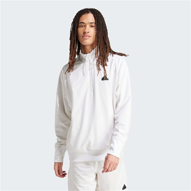 Sweatshirt adidas Performance Z.N.E. Woven Quarter-Zip Sweatshirt Fehér | IQ4793