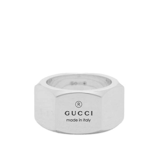 Gyűrűk Gucci Trademark Band Ring 12mm "Silver" Fémes | YBC778745001010