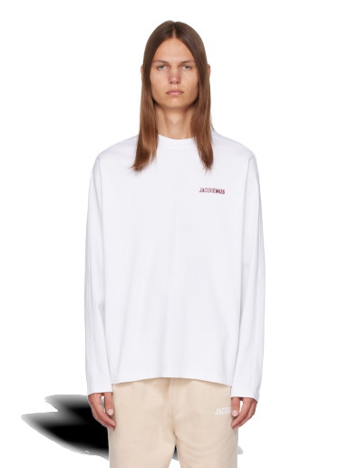 Póló Jacquemus Le Chouchou 'Le T-Shirt Pavane Manches Longues' Long Sleeve T-Shirt Fehér | 23H236JS190-2102