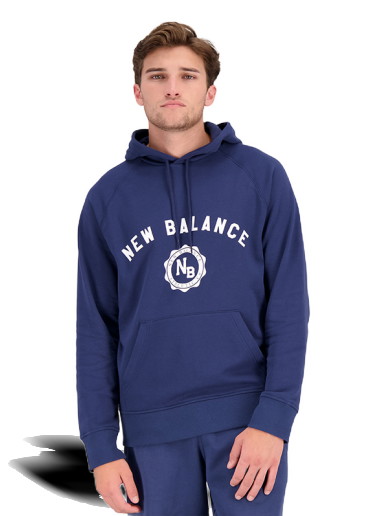 Sweatshirt New Balance Hoodie Sötétkék | MT31901NNY