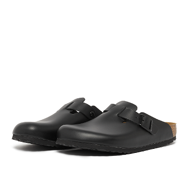 Sneakerek és cipők Birkenstock Boston Natural Leather Fekete | 60191, 1