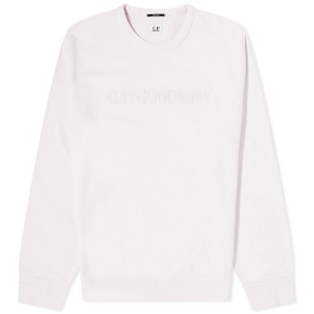 C.P. Company Cotton Diagonal Fleece Logo Sweatshirt CMSS096A-110044R-501