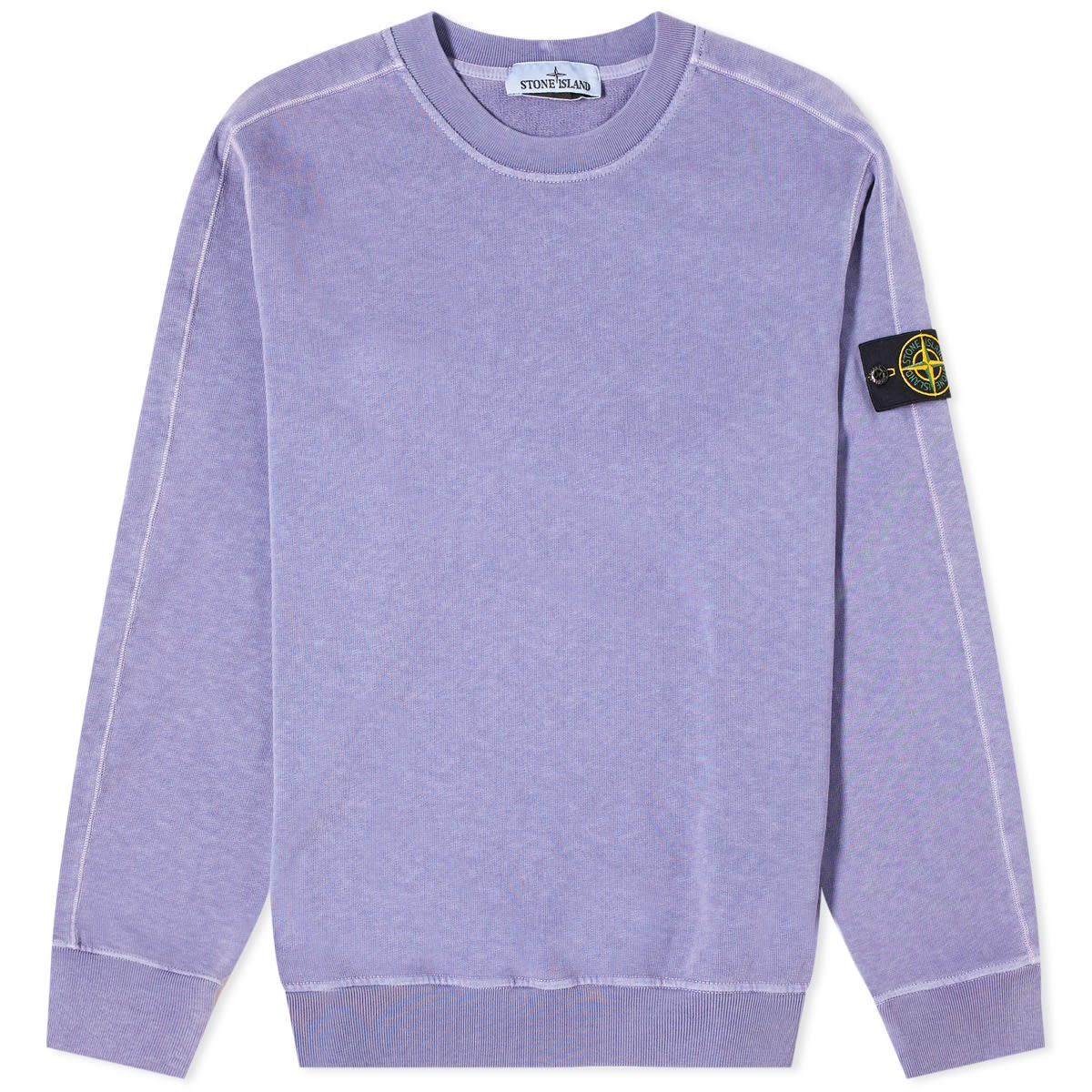 Pulóver Stone Island Garment Dyed Malfile Crewneck Orgona | 801566060-V0147, 0