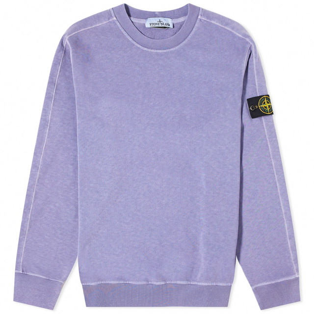 Pulóver Stone Island Garment Dyed Malfile Crewneck Orgona | 801566060-V0147