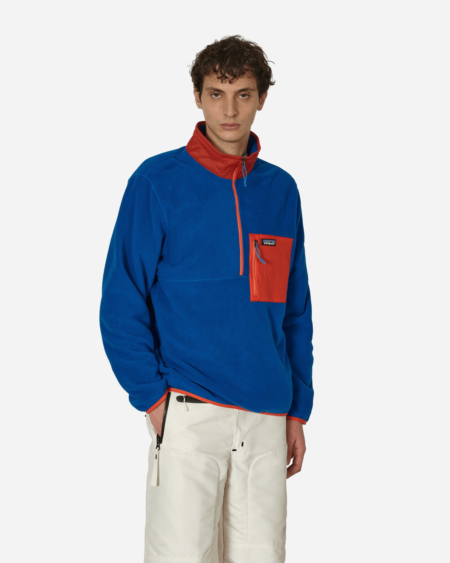 Sweatshirt Patagonia Microdini Half Zip Sweatshirt Kék | 26200 ENLB, 0