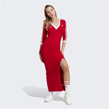 Ruha adidas Originals Adicolor Classics 3-Stripes Maxi Dress 
Piros | II0750, 1
