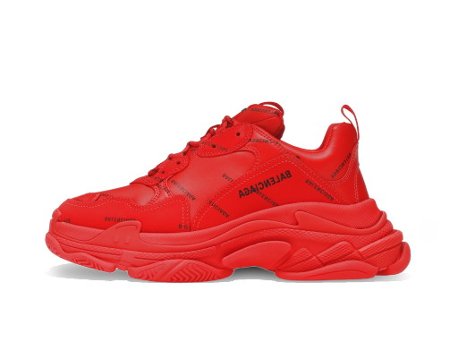 Sneakerek és cipők Balenciaga Triple S Allover Logo Red 
Piros | 536737W2FA16010