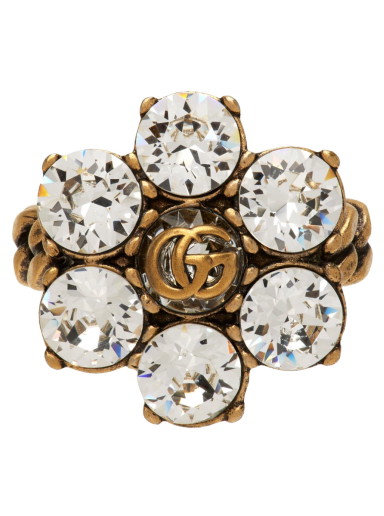 Gyűrűk Gucci Crystal Double G Ring Bézs | 645682 J1D50