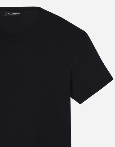 Póló Dolce & Gabbana Cotton T-shirt Fekete | G8JX7TFU7EQB0665, 3