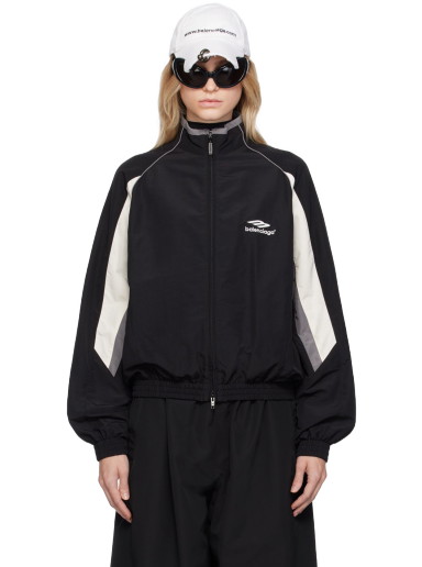 Dzsekik Balenciaga 3B Sports Icon Track Jacket Fekete | 751726 TOO48