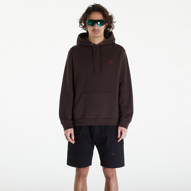 Sweatshirt GRAMICCI One Point Hooded Sweatshirt UNISEX Barna | G303-FT DEEP BROWN