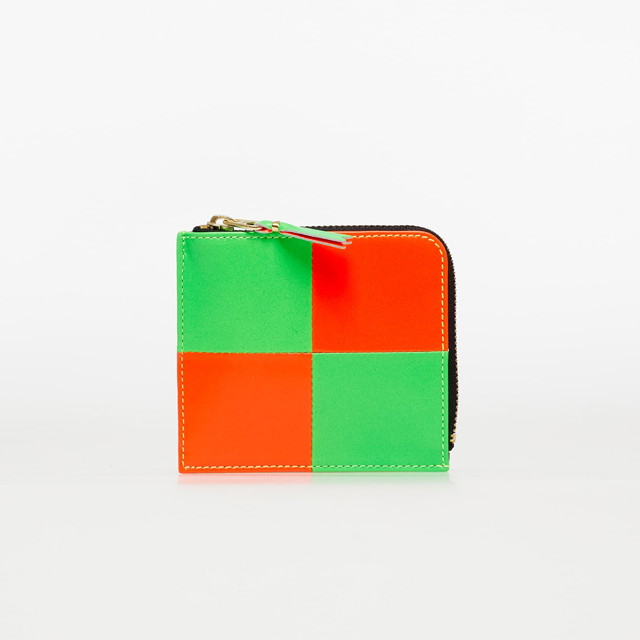 Pénztárca Comme des Garçons Fluo Squares Wallet Többszínű | SA3100FS Orange/ Green