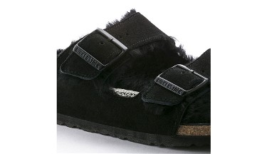 Sneakerek és cipők Birkenstock Arizona Shearling Black Narrow Fit Fekete | 752663, 4