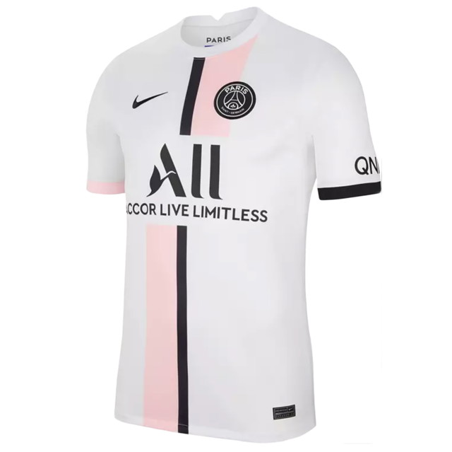Sportmezek Nike Paris Saint-Germain Breathe Stadium Away Replica Shirt 2021 With Messi 30 Printing Jersey White/Arctic Punk/Black Fehér | CV7902-30
