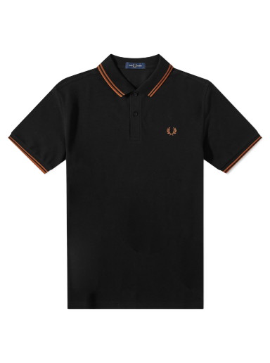 Pólóingek Fred Perry Slim Fit Twin Tipped Polo Fekete | M3600-S38