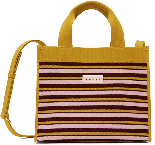 Vászontáskák Marni Small Shopping Tote Bag Rózsaszín | SHMP0083Q1 P6485