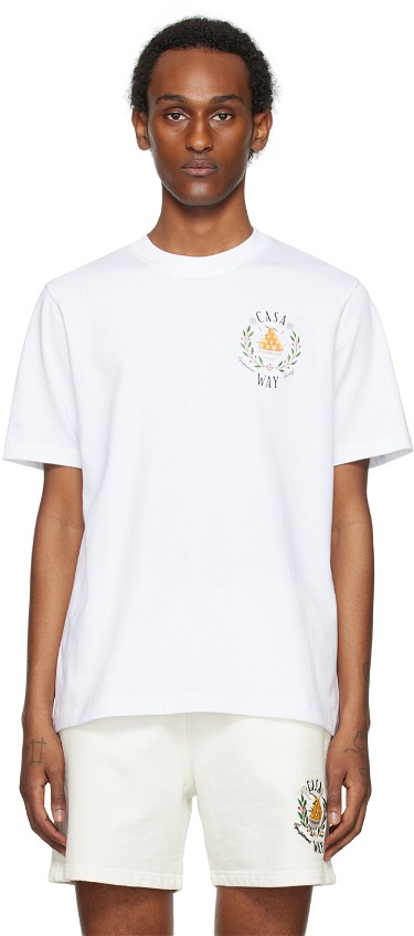 Póló Casablanca 'Casa Way' T-Shirt Fehér | MPS24-JTS-001-02, 0