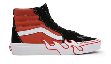 Sneakerek és cipők Vans SK8-Hi Flame Burnt Ochre 
Piros | VN0005UJGWP, 0