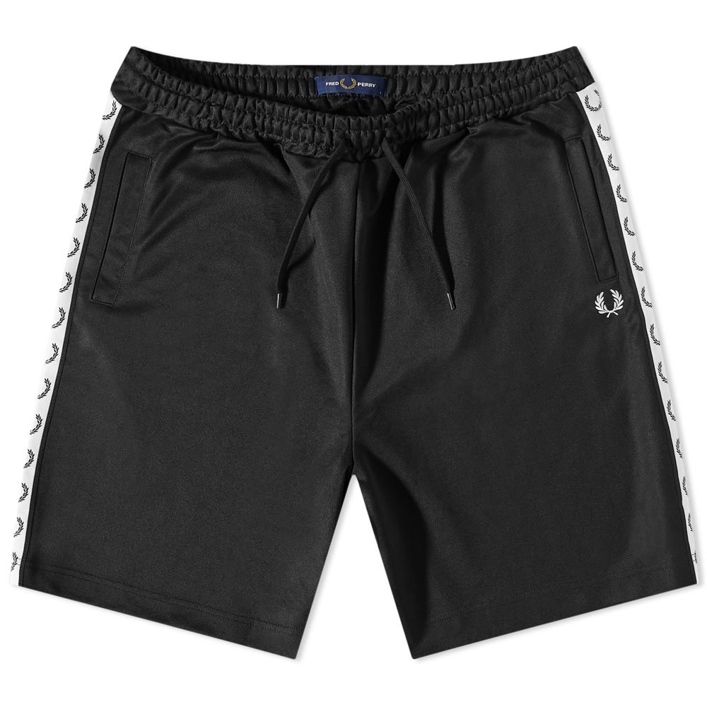 Rövidnadrág Fred Perry Taped Tricot Shorts Fekete | S5508-102, 0