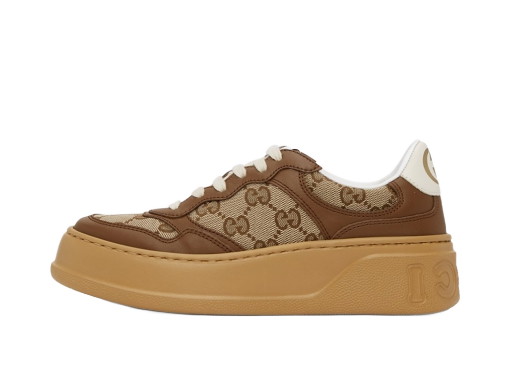 Sneakerek és cipők Gucci GG Sneakers 'Beige & Brown' Bézs | 676092 UPG20