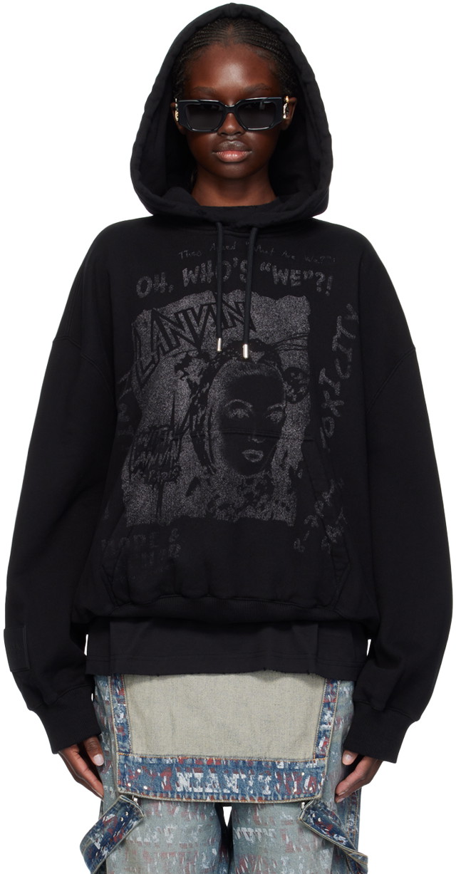 Sweatshirt LANVIN Future x Hoodie Fekete | RU-HO0005-J117-P24