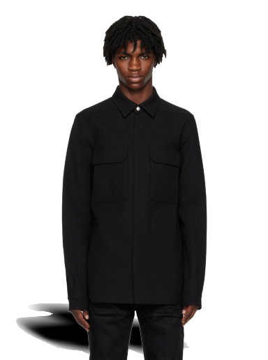 Dzsekik Rick Owens Outershirt Jacket Fekete | RL02C7234 DRC