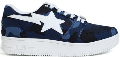 Sneakerek és cipők BAPE Bape Sta Low "Color Camo Navy" Sötétkék | 1E80191002-NVY