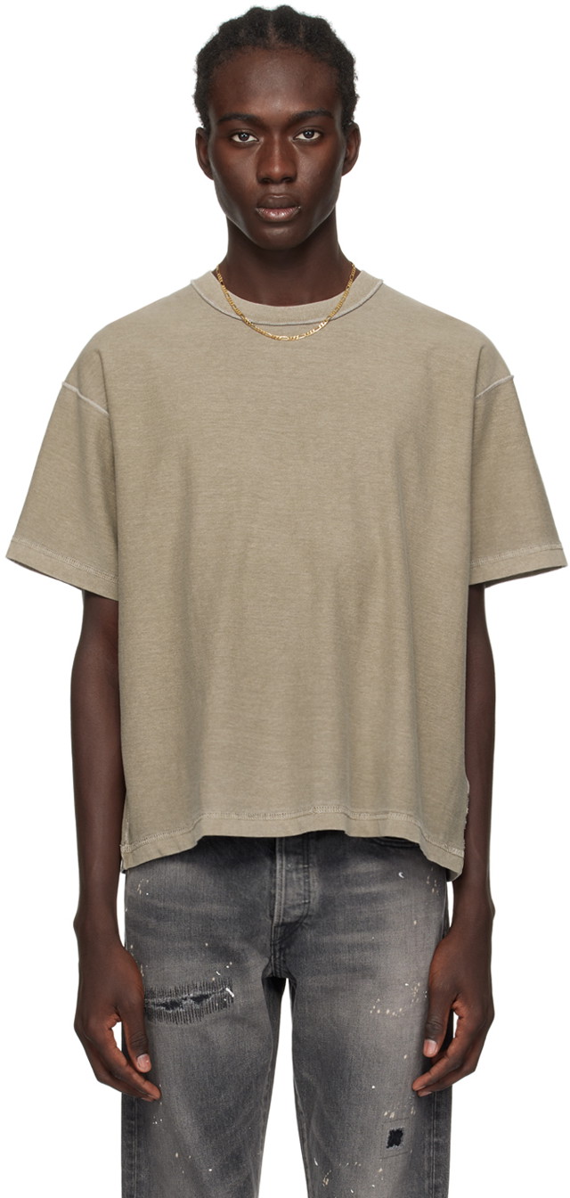 Póló John Elliott Reversed T-Shirt "Taupe" Bézs | A270M371020A