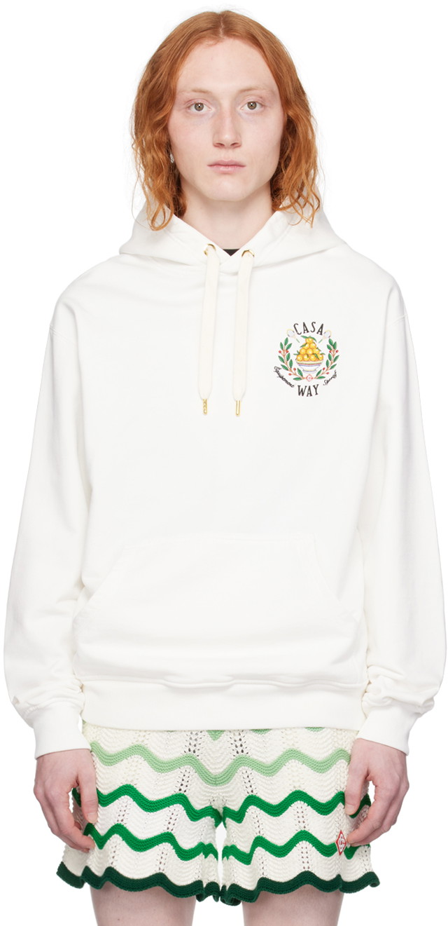 Sweatshirt Casablanca 'Casa Way' Hoodie Fehér | MPS24-JTP-093-01