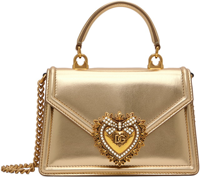 Kézitáskák Dolce & Gabbana Gold Small Devotion Bag Többszínű | BB6711 A1016