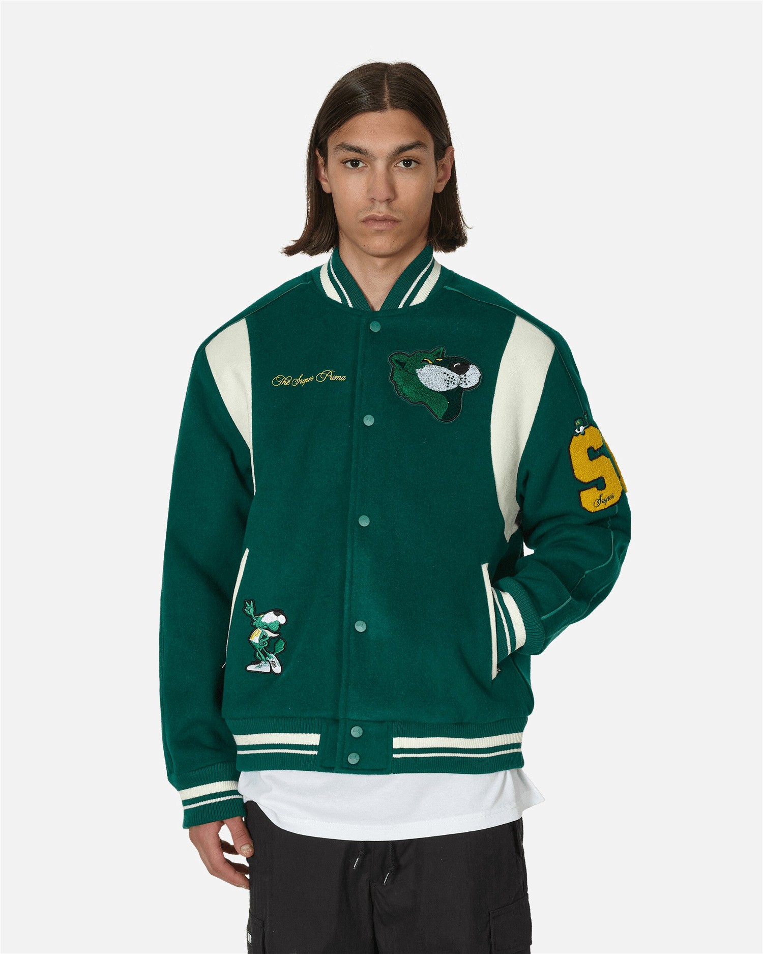 Dzsekik Puma The Mascot T7 College Jacket Zöld | 539839-94, 1