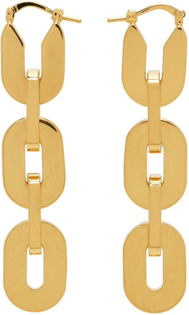 Fülbevaló Jil Sander Chain Earrings "Gold" Fémes | J11VG0079_P4877