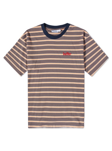 Póló Butter Goods Hyde Stripe Tee Barna | BGQ1233003