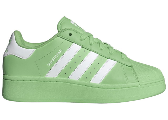 Sneakerek és cipők adidas Originals Superstar XLG Semi Green Spark Cloud White (Women's) Zöld | ID5729