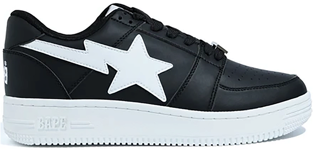 Sneakerek és cipők BAPE Bape Sta Low M1 "Black White" Fekete | 001FWG201010X-BLK