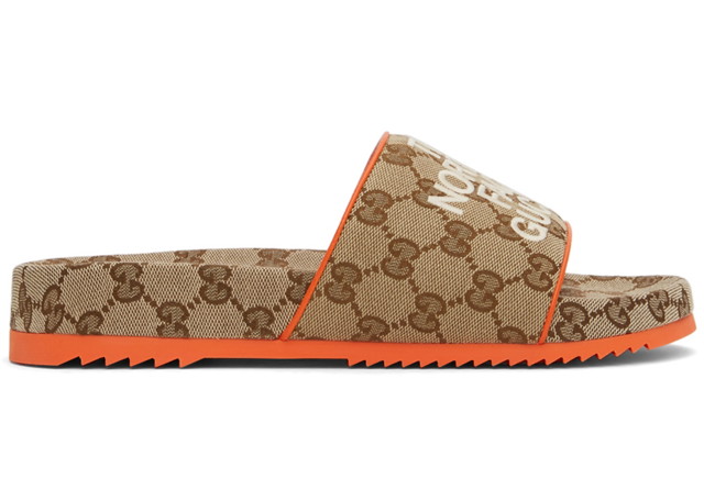 Sneakerek és cipők Gucci The North Face x Edition GG Sandal Beige Orange W Bézs | 679957-2HKM0-9770