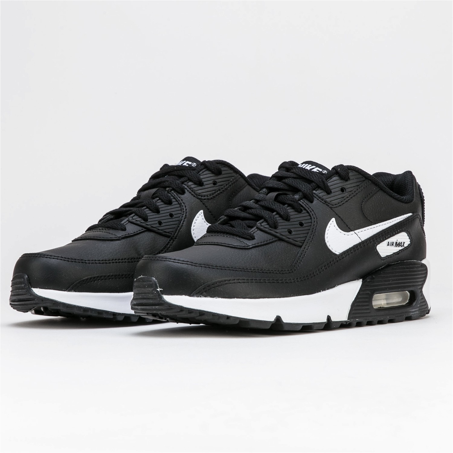 Sneakerek és cipők Nike Air Max 90 Leather GS Fekete | CD6864-010, 1