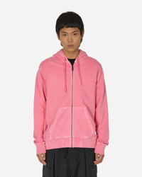 Hooded Duster Script Jacket Charm Pink